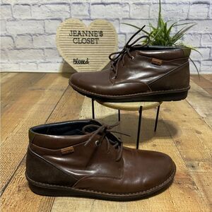 Pikolinos Santiago Brown Leather Chukka Boots Size 42 US 8.5